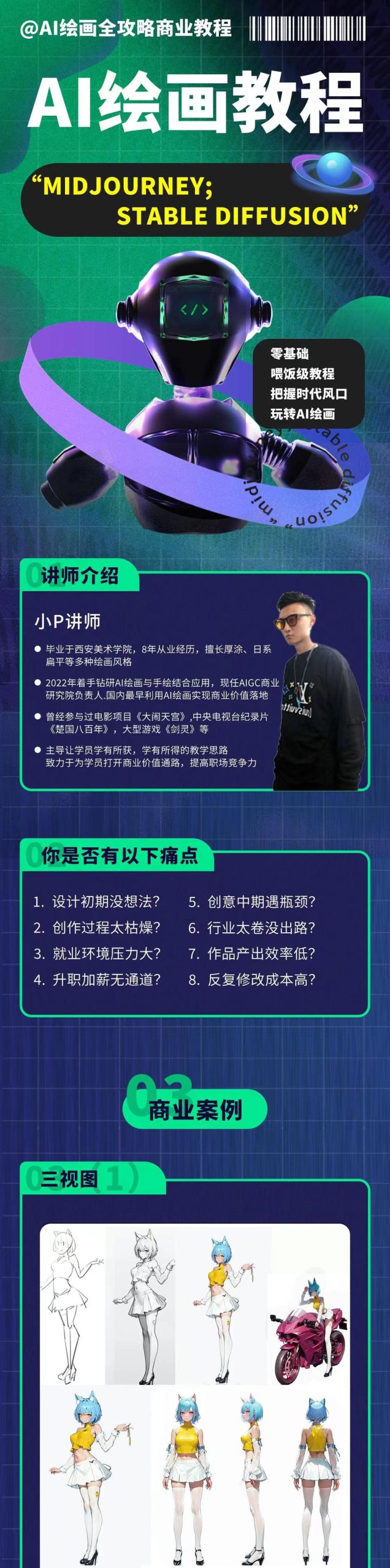 图片[1]-【AI智能设计】Ai绘画商业应用 Midjourney+Stablediffusion-AI绘画课程设计【商业应用实战】丨35.3G 72节+课件-壹书网