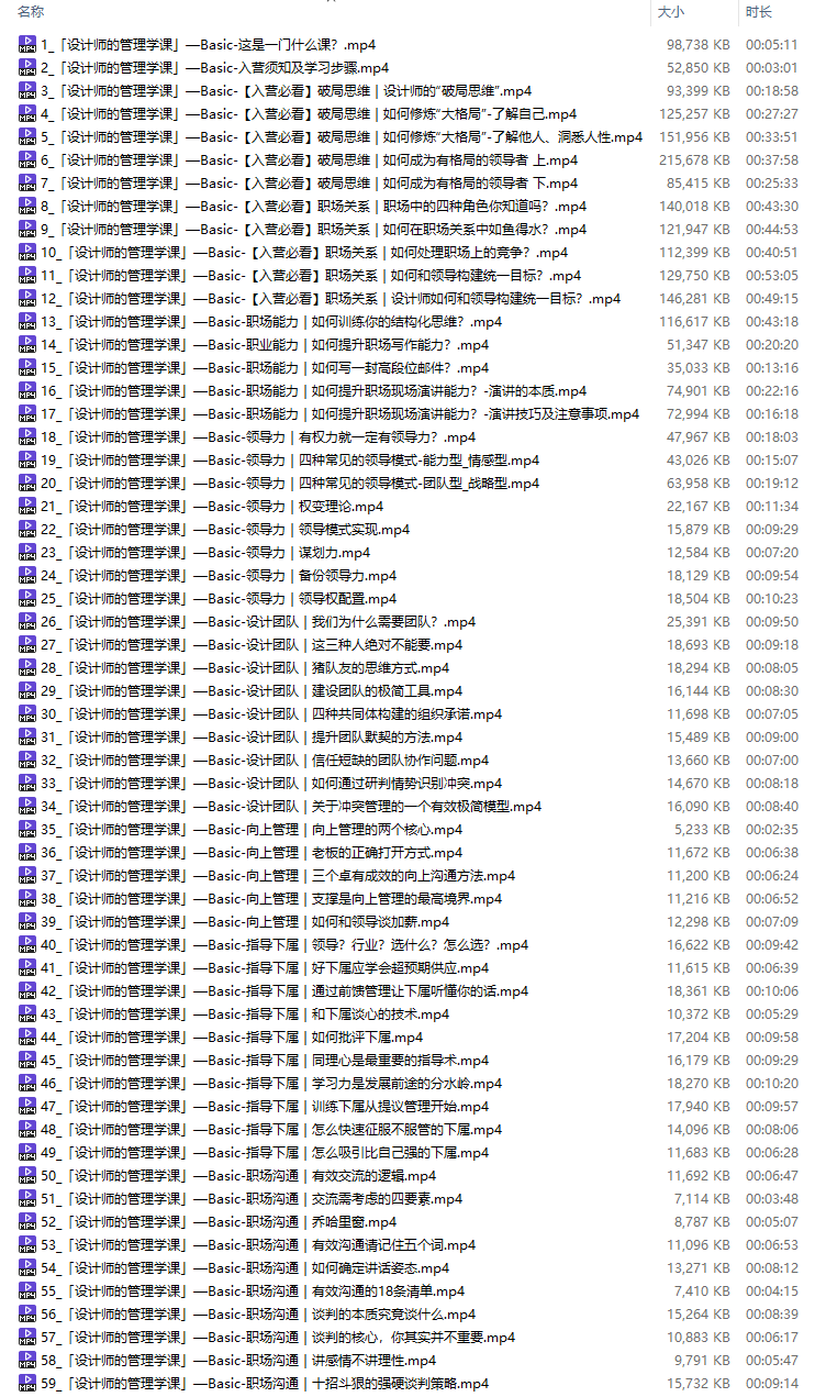 图片[8]-【设计管理】邢开捷人生加速 设计师加速营升职加薪转行转岗该学的都在这丨5.99G 73节-壹书网