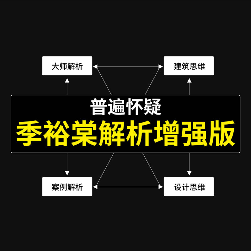 【大师解析】普遍怀疑者 2023季裕棠设计解析2.0加强版案例精讲篇丨30.3G 105节+资料-壹书网
