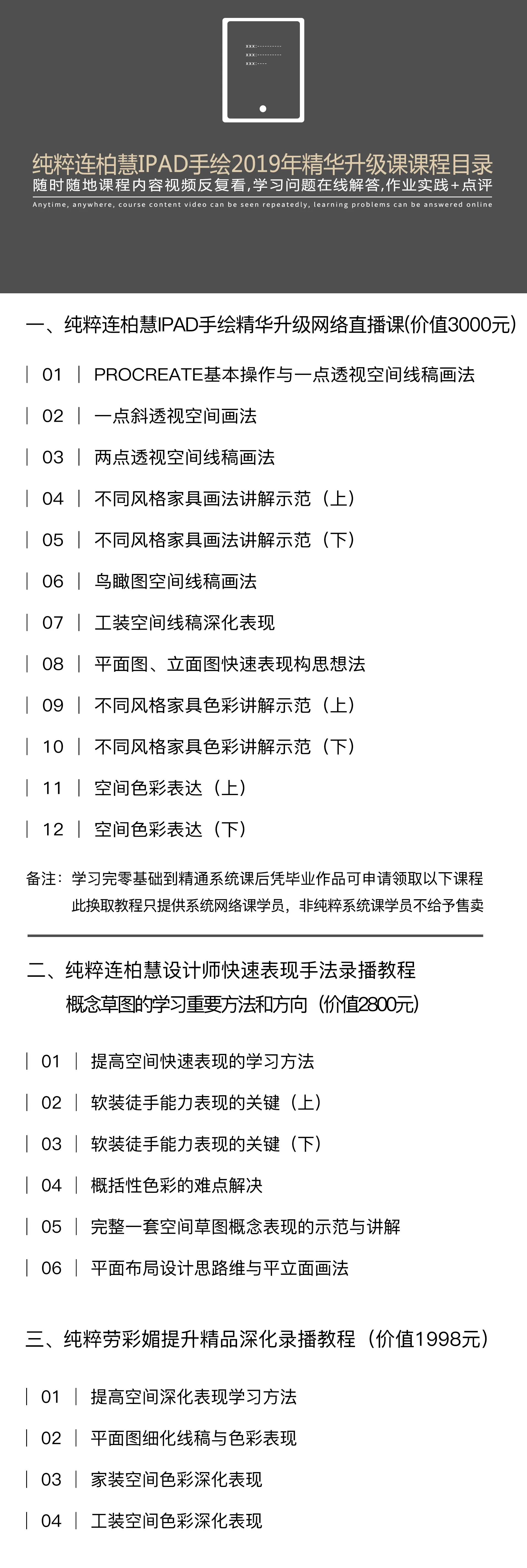图片[3]-【手绘设计】IPAD PRO手绘实用班方案设计丨10.9G 16节+课件 3200-壹书网