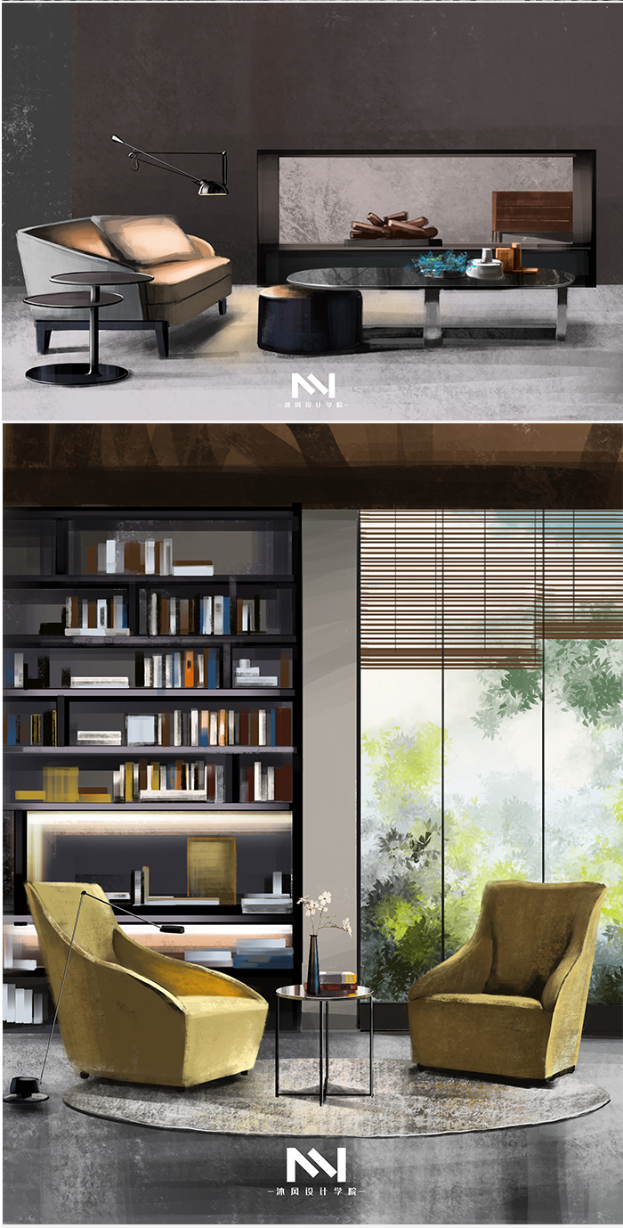 图片[16]-【手绘设计】沐风 ipad室内设计手绘速成第七期丨21.0G 90节+课件-壹书网