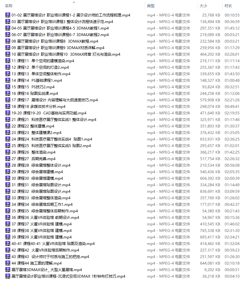 图片[3]-【公装方案】大型展馆展厅设计师线上综合培训课程丨29.4G 41节+课件-壹书网