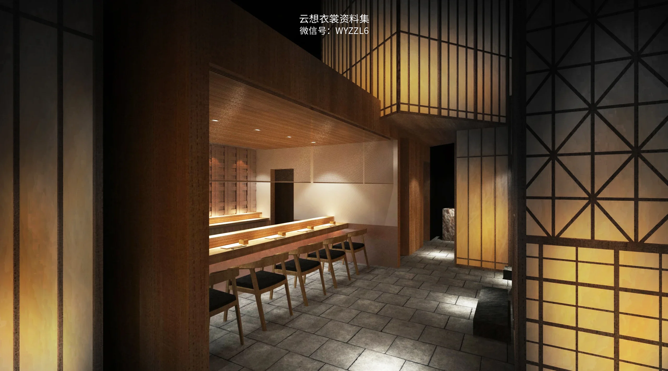 【O D D】成都高级日式料理店：大 徳 餐 厅丨140㎡丨效果图+施工图+机电给排水暖通图+超清官方摄影丨1G丨2017.02
