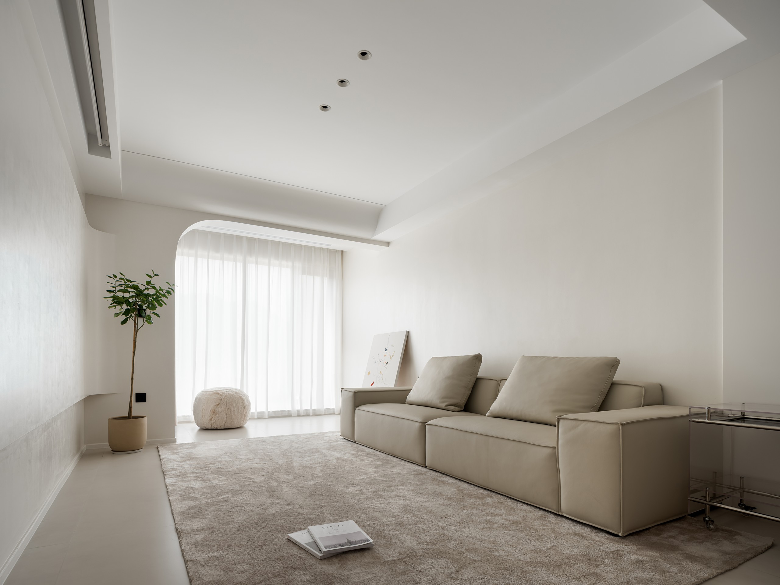 Cream | 现代极简：白色极简风格纯粹的家-S+对我们来说每个案子都是私人定制