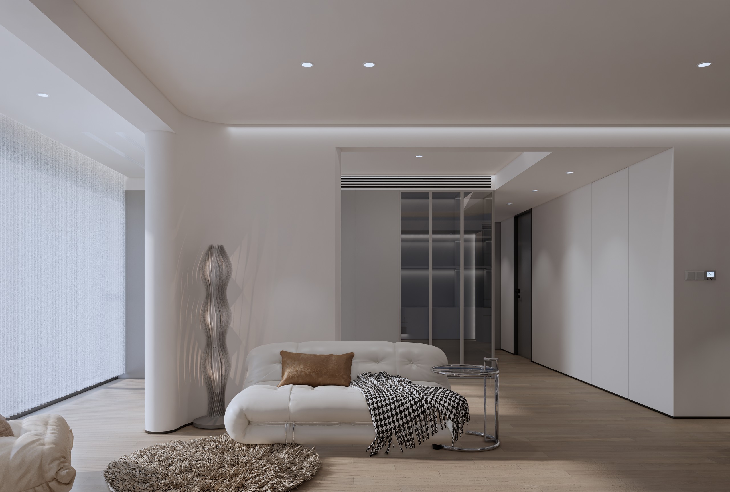 Darkness | 黑白灰：执白之间 明暗至简 | 精装改造-S+对我们来说每个案子都是私人定制