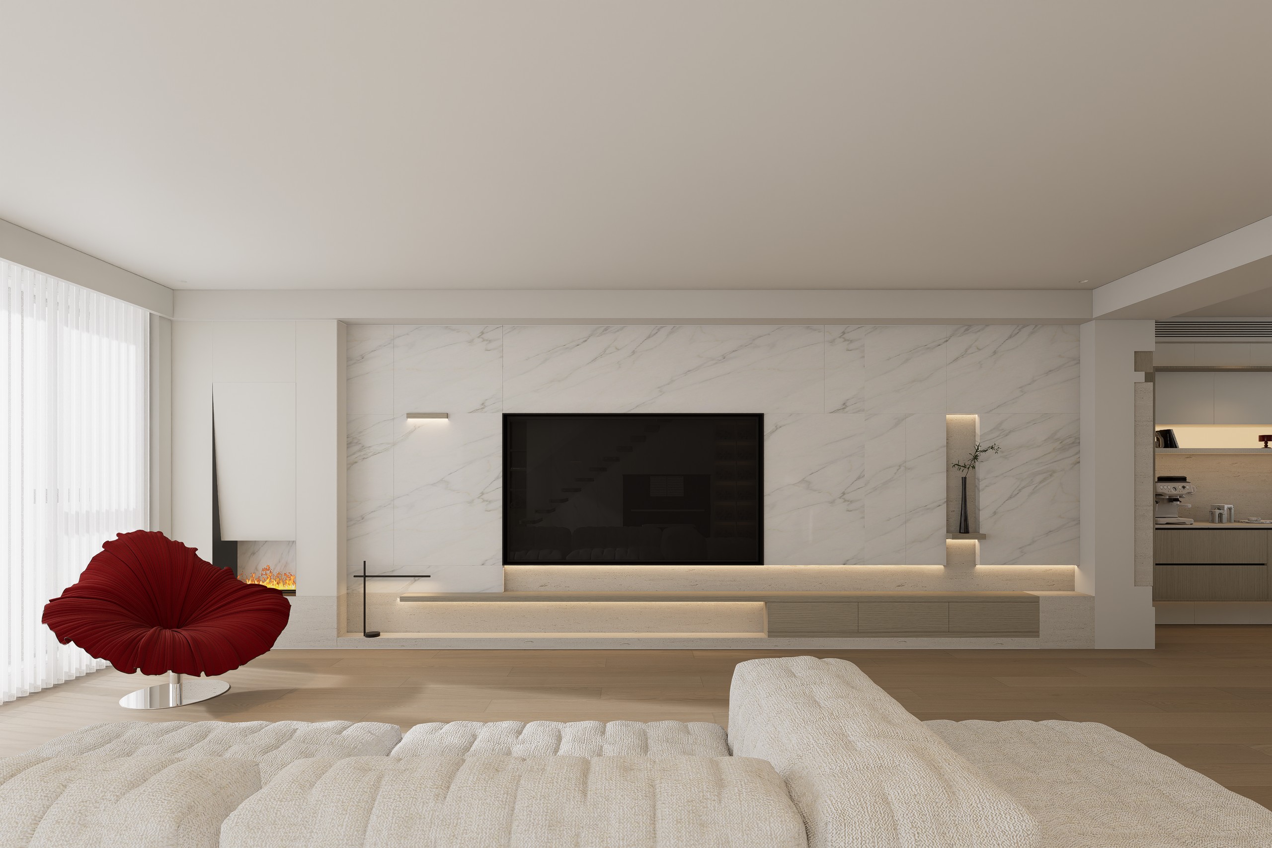 Minimalism | 极简奶油风：把温柔藏进每一寸空间里-S+对我们来说每个案子都是私人定制