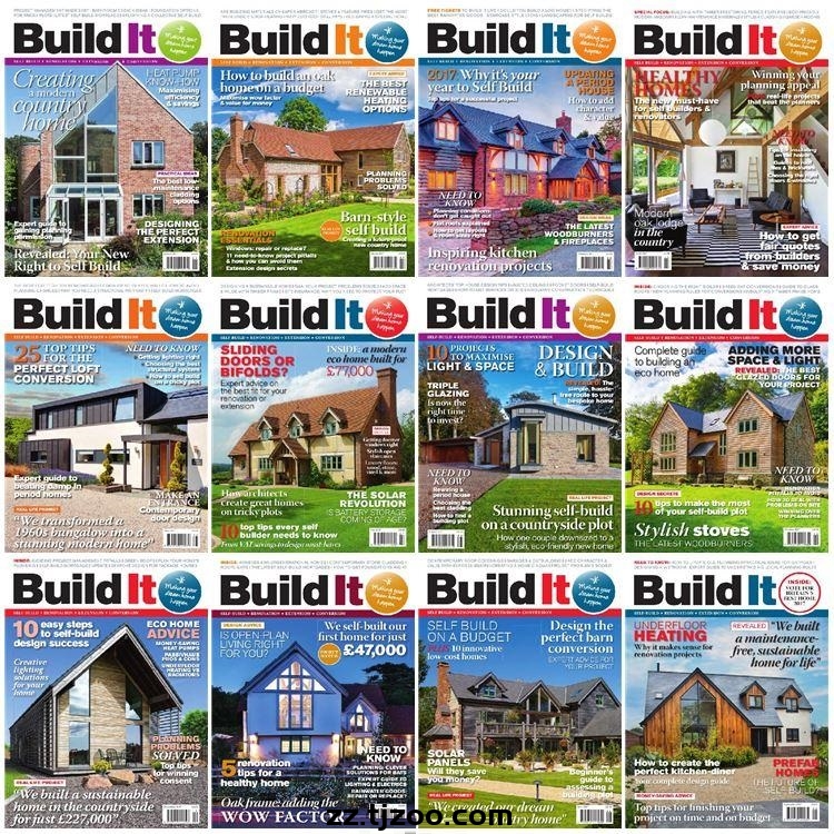 【英国版】《Build It》2017年度合集家居房屋建造自建房设计规划理念PDF杂志（12本）