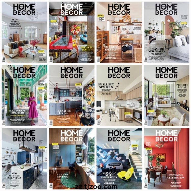 【新加坡】《Home & Decor》2020年合集时尚生活室内装饰软装设计创意灵感PDF杂志（12本）