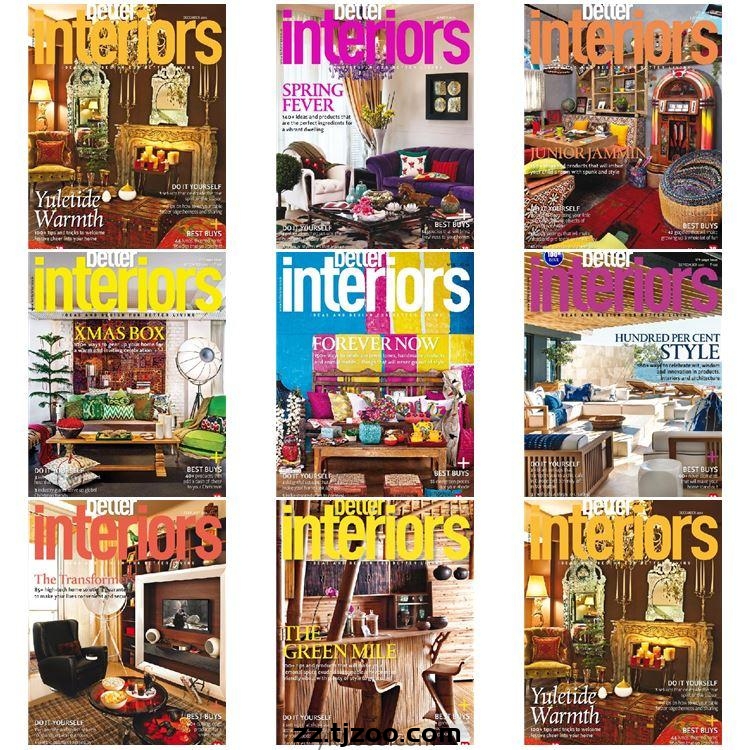 【印度版】《Better Interiors》2013年合集室内软装设计审美灵感pdf杂志（8本）