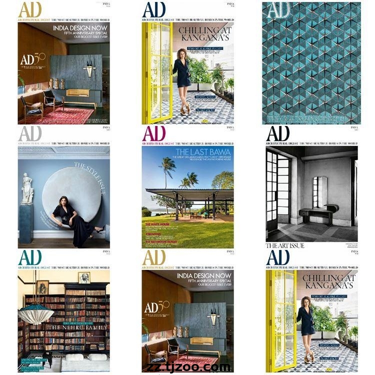 【印度版】《Architectural Digest India》2017年合集印度家居装饰软装家具设计pdf杂志（7本）