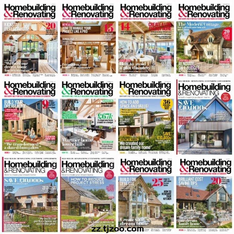 【英国版】《Homebuilding & Renovating》2019年合集房屋住宅室内设计规划信息PDF杂志电子版（12本）