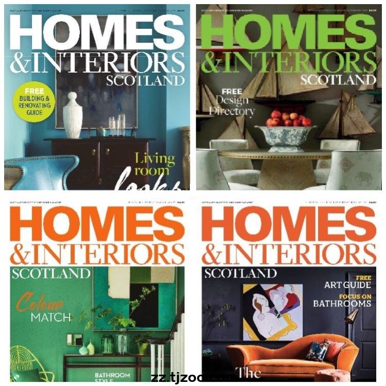 【英国版】《Homes & Interiors Scotland》2019年合集美丽温馨住宅室内设计软装家具创意时尚pdf杂志（4本）