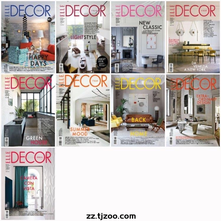 【意大利】《Elle Decor Italia》2016年合集家居廊室内软装家具装饰设计PDF杂志（9本）