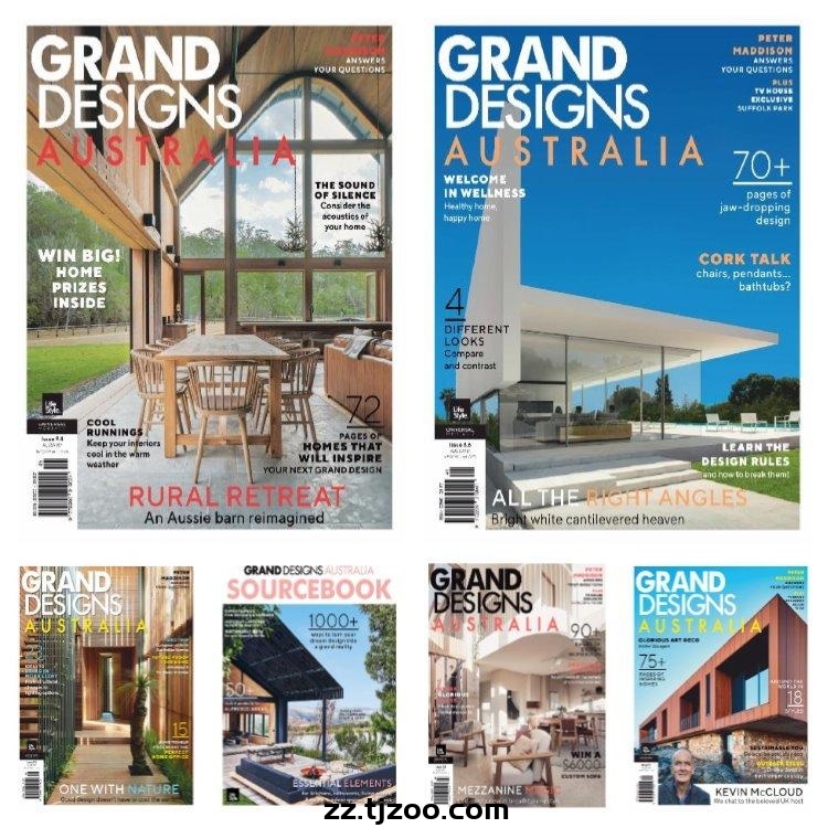 【澳大利亚】《Grand Designs Australia》2020年合集时尚创意家居设计改造翻新室内软装设计PDF杂志（6本）