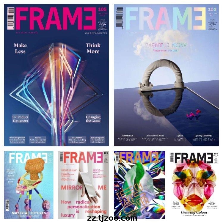 【荷兰版】《Frame》2015年合集创意前卫室内设计软装产品设计高清PDF杂志电子版（6本）