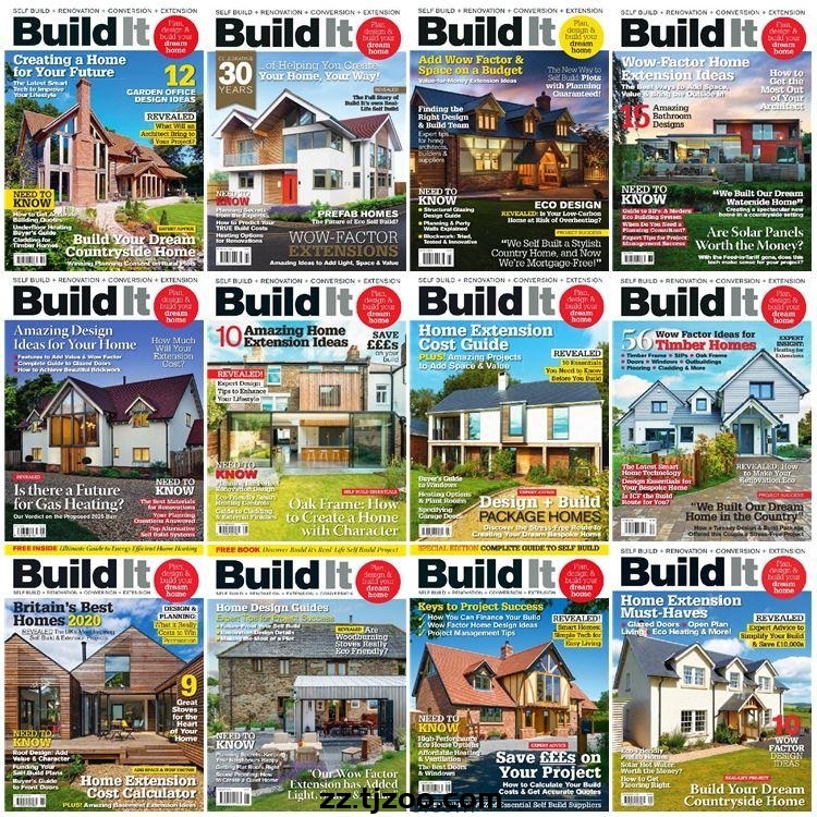 【英国版】《Build It》2020年度合集家居房屋建造自建房设计规划理念PDF杂志（12本）