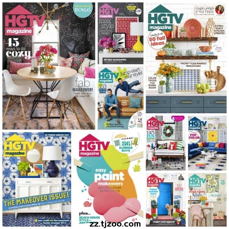 【英国版】《HGTV Magazine》2018年合集室内家居软装装饰改造DIY设计pdf杂志（10本）