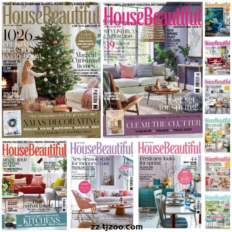 【英国版】《House Beautiful UK》2018年合集漂亮家居软装室内设计高清PDF杂志（11本）