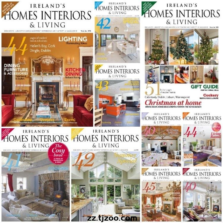 【爱尔兰】《Ireland’s Homes Interiors & Living》2016年合集爱尔兰家居生活室内设计软装家具杂志PDF电子版（10本）