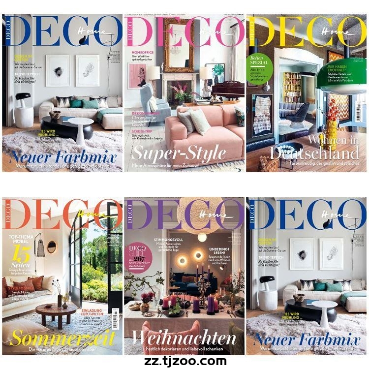 【德国版】《Deco Home》2020年合集德国家居软装室内设计家具装饰灵感装修参考pdf杂志（5本）