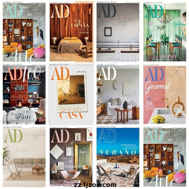 【西班牙】AD Architectural Digest Espana安邸 2020年度合集室内软装家居设计高清pdf杂志（11本）