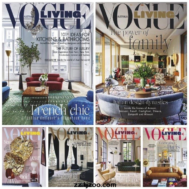 【澳大利亚】《Vogue Living Australia》2019年合集时尚室内软装空间设计文化艺术装饰PDF杂志（6本）