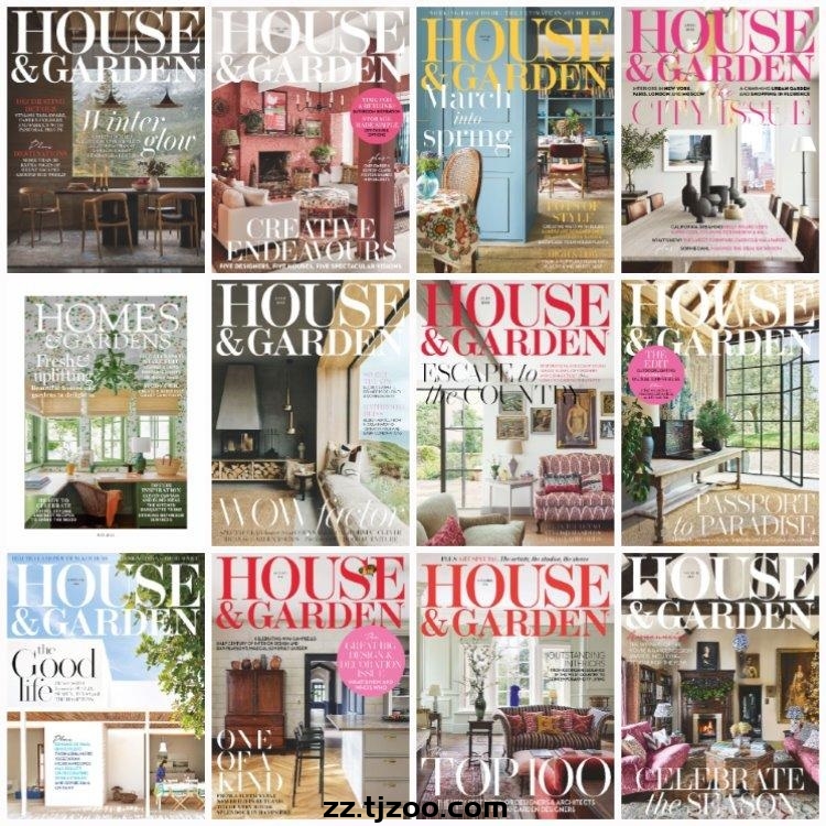 【英国版】《House & Garden UK》2021年合集住宅别墅室内软装花园庭院设计杂志PDF（12本）