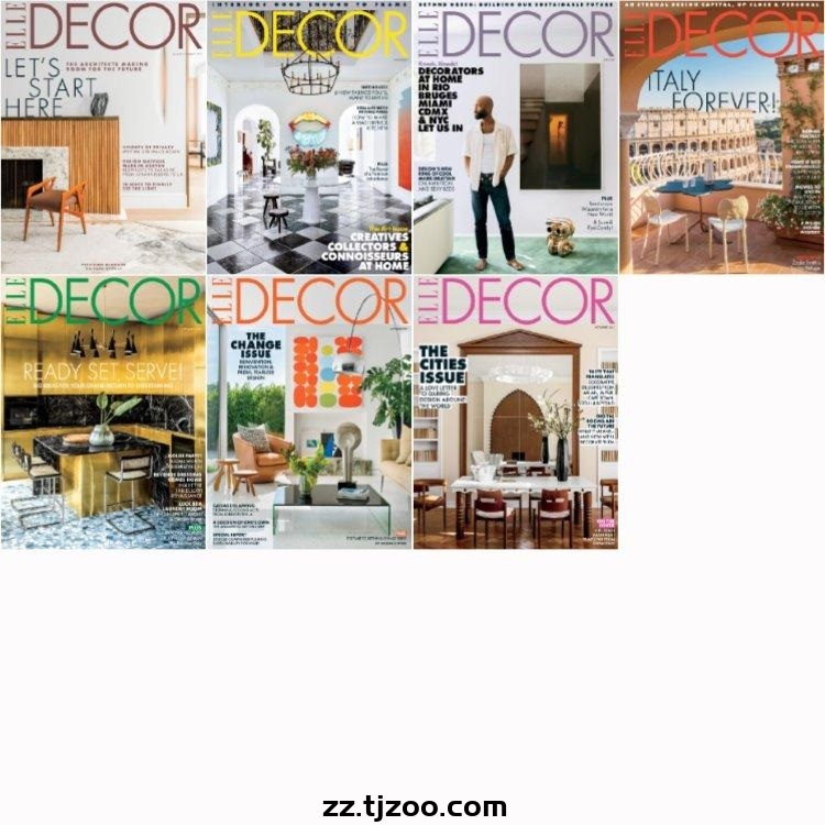 【美国版】《Elle Decor USA》2021年合集家居廊时尚家居装饰设计软装杂志PDF（7本）