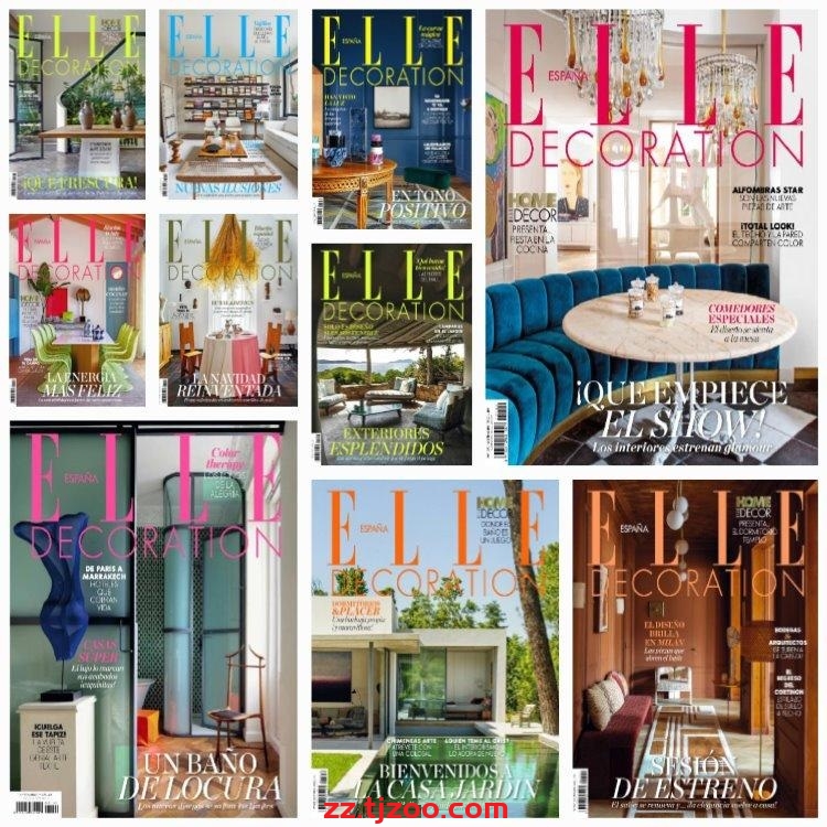 【西班牙】《Elle Decoration España》2021年合集家居廊室内软装装饰设计PDF杂志（10本）