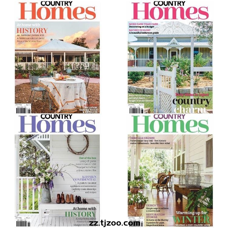 【澳大利亚】《Australian Country Homes》2019年订阅乡村室内软装设计pdf高清杂志（4本）