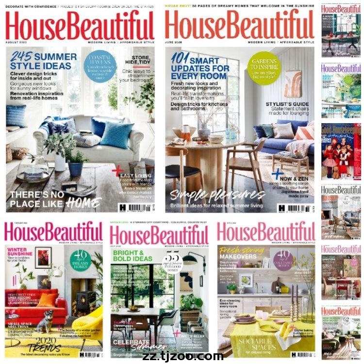 【英国版】《House Beautiful UK》2020年合集漂亮家居软装室内设计高清PDF杂志（11本）