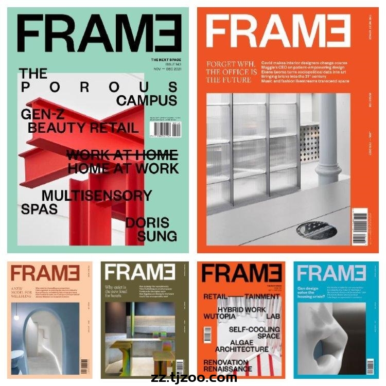 【荷兰版】《Frame》2021年合集创意前卫室内设计软装产品设计高清PDF杂志电子版（6本）