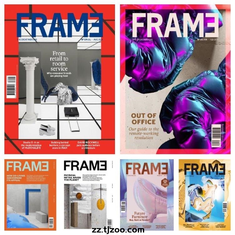 【荷兰版】《Frame》2019年合集创意前卫室内设计软装产品设计高清PDF杂志电子版（6本）