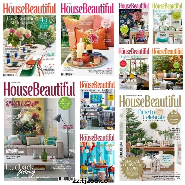 【英国版】《House Beautiful UK》2019年合集漂亮家居软装室内设计高清PDF杂志（10本）