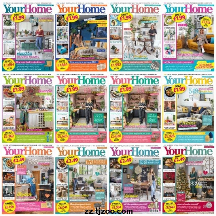 【英国版】《Your Home》2020年合集时尚室内家居装饰软装设计理念美化PDF杂志（12本）