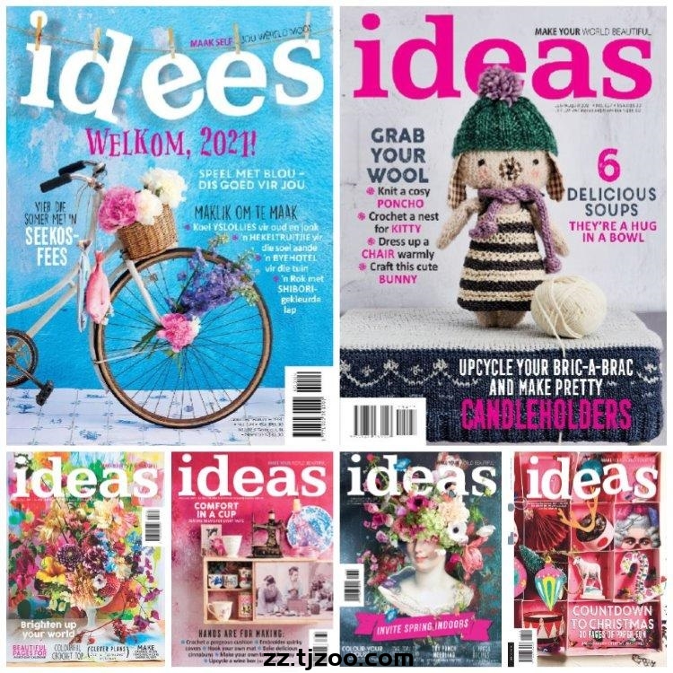 【南非版】《Ideas South Africa》2021年度合集南非创意手工装饰品软装室内设计PDF杂志（6本）