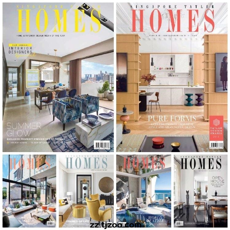 【新加坡】《Singapore Tatler Homes》2018年合集顶级豪宅别墅住宅室内软装设计杂志PDF（6本）