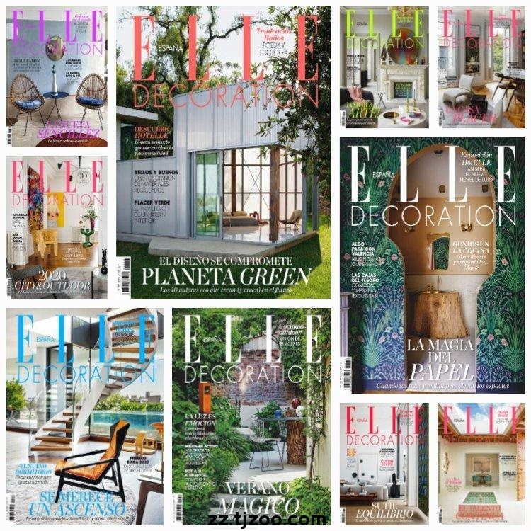 【西班牙】《Elle Decoration España》2020年合集家居廊室内软装装饰设计PDF杂志（10本）