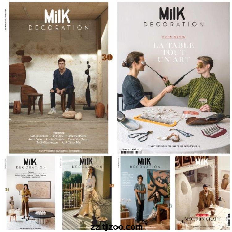 【法国版】《Milk Décoration》2020年合集高端现代年轻室内装饰设计灵感参考pdf杂志（6本）