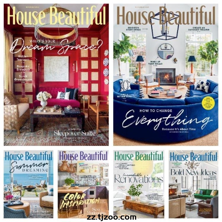 【美国版】《House Beautiful USA》2020年合集小清新软装家具装饰室内设计PDF杂志（6本）