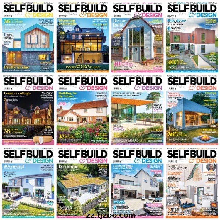 【英国版】《SelfBuild Design》2020年合集房屋住宅项目翻新扩建室内设计高清PDF杂志（12本）