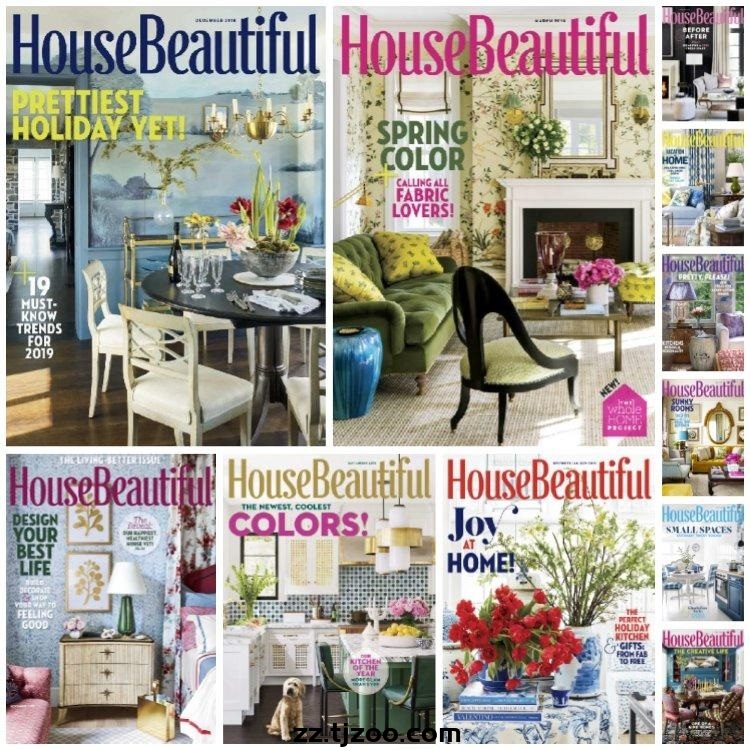 【美国版】《House Beautiful USA》2018年合集小清新软装家具装饰室内设计PDF杂志（11本）