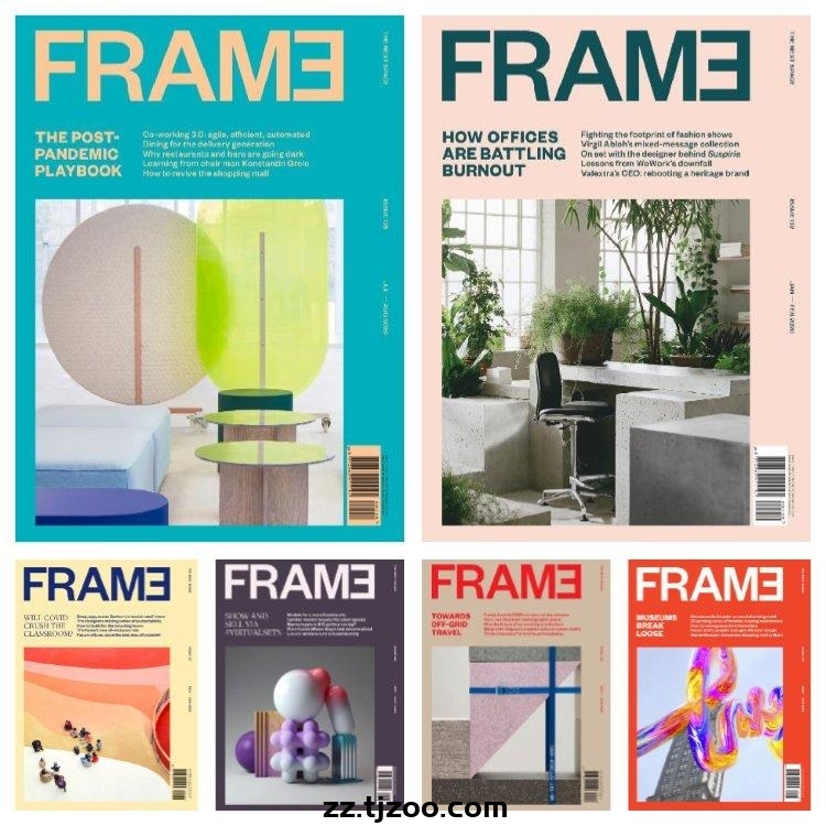 【荷兰版】《Frame》2020年合集创意前卫室内设计软装产品设计高清PDF杂志电子版（6本）