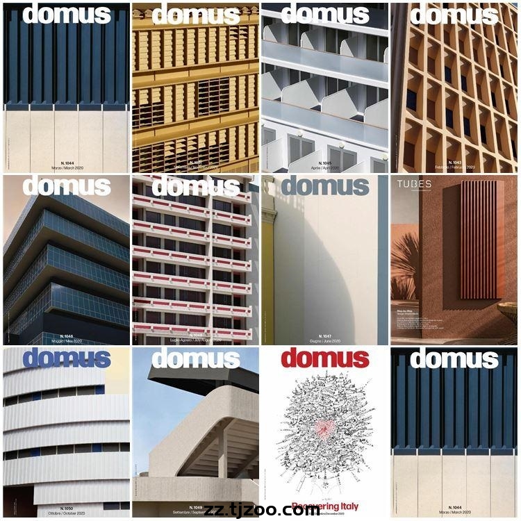 【意大利】《Domus Italia》2020年合集意大利建筑空间室内软装设计PDF杂志（11本）