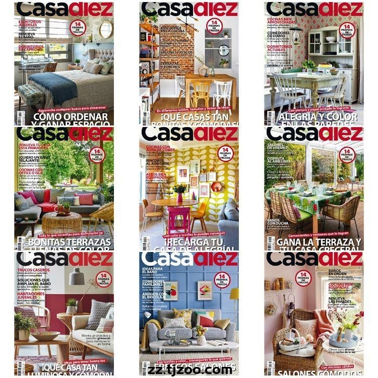 【西班牙】《Casa Diez》2021年度合集西班牙室内软装设计高清PDF杂志（9本）