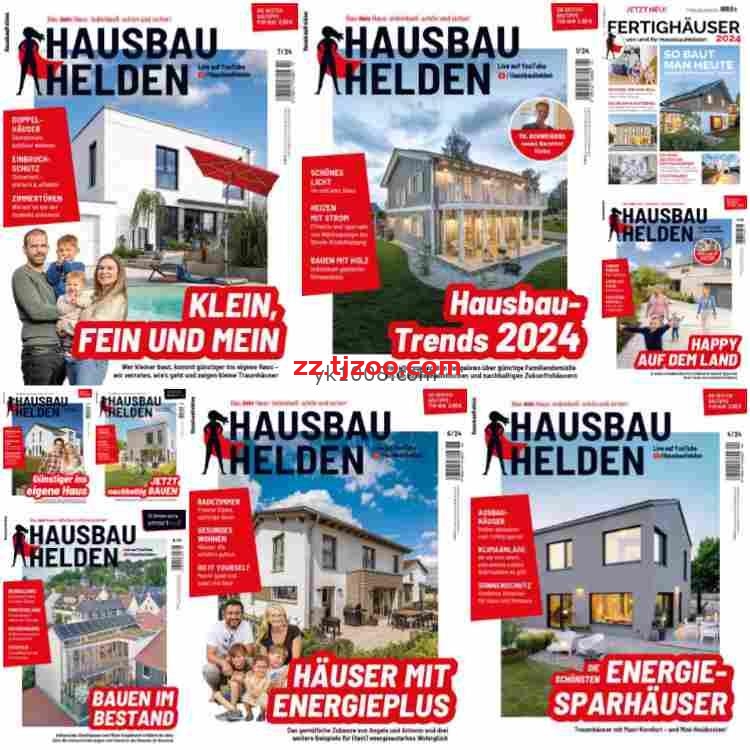 【德国版】HausbauHelden – 2024 Jahrgang 2024年PDF电子版杂志