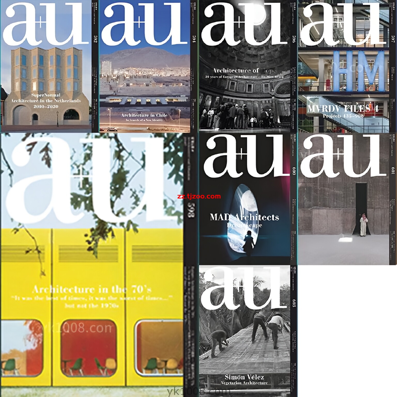 【日本】2020年合集a+u Architecture and Urbanism a+u 建築と都市建筑设计pdf杂志（8本）