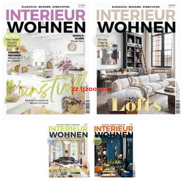 【德国版】Interieur & Wohnen – 2024 Jahrgang 2024年合集PDF电子版杂志