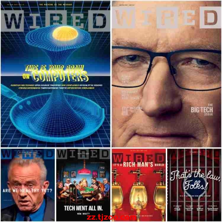 【美国版】Wired USA 2025年合集全球科技媒体领域技术文化经济pdf杂志
